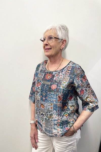 La Mode Double Layer Floral Top-lives-Hello Cyril.