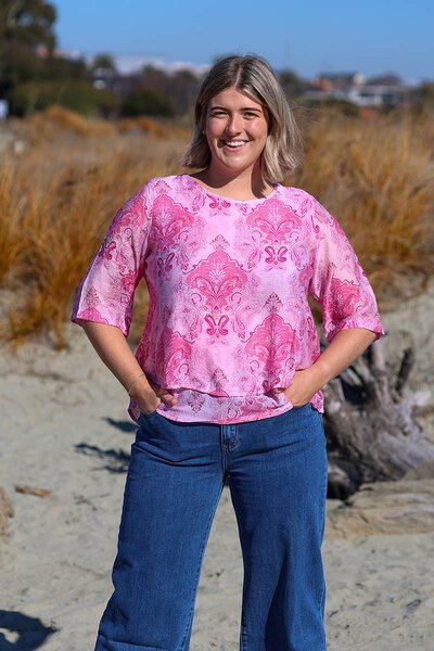 La Mode Double Layer Floral Top-lives-Hello Cyril.