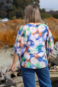 La Mode Floral Layered Top
