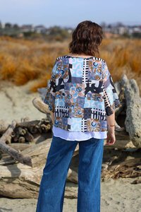 La Mode Floral Layered Top
