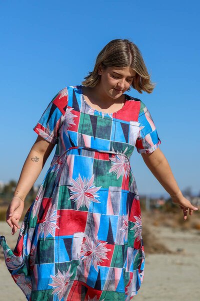 La Mode A-Line Layered Dress-lives-Hello Cyril.