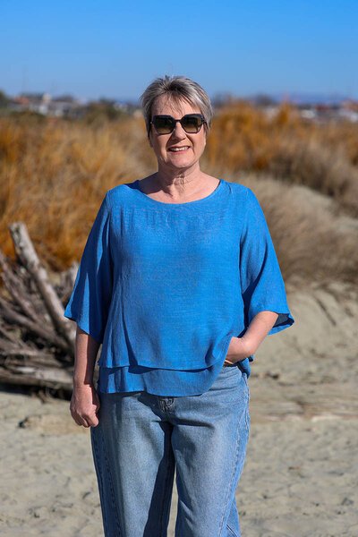 La Mode 3-4 Sleeve Layered Top-lives-Hello Cyril.