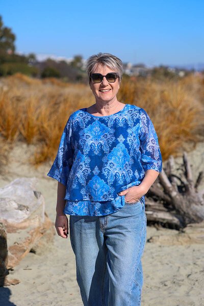 La Mode Double Layer Floral Top-lives-Hello Cyril.