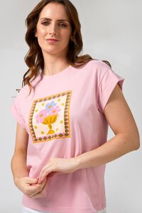 Stella + Gemma Cuff Jardin Tile Tee