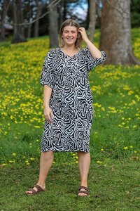 Glam Black Tidal Dress