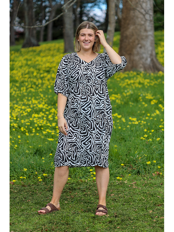 Glam Black Tidal Dress