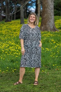 Glam Black Tidal Dress