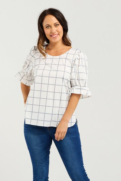 Seduce Sadie Grid Top-shop-by-label-Hello Cyril.