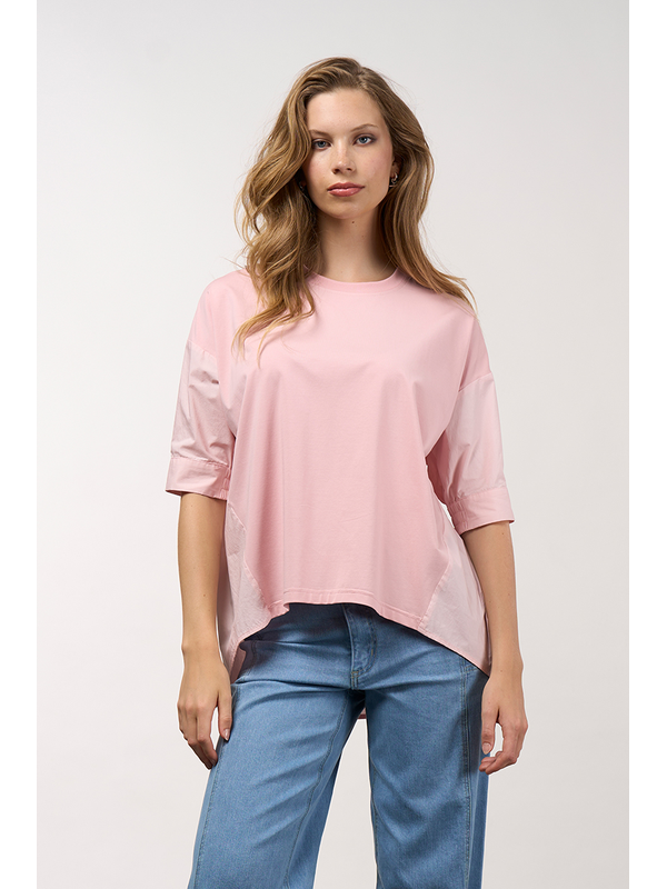 Madly Sweetly Mixed Media Top