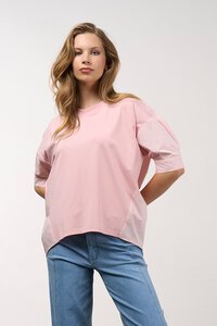 Madly Sweetly Mixed Media Top