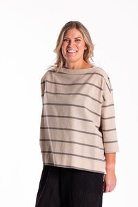 Deeanne Hobbs Striped Slate Top