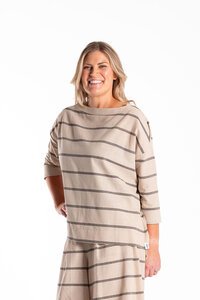 Deeanne Hobbs Striped Slate Top
