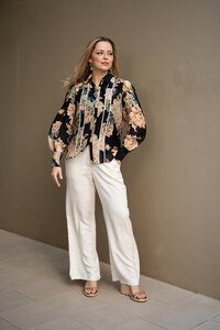 Fria The Label Peony Lace Trim Blouse