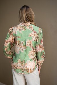 Fria The Label Peony Lace Trim Blouse