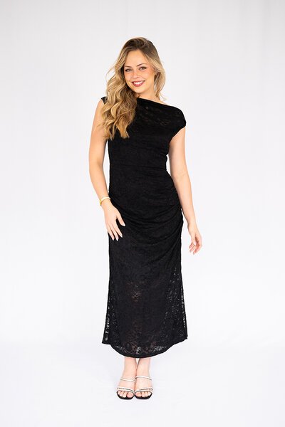 Fria The Label Lace Side Ruched Dress-22.09.25-Hello Cyril.