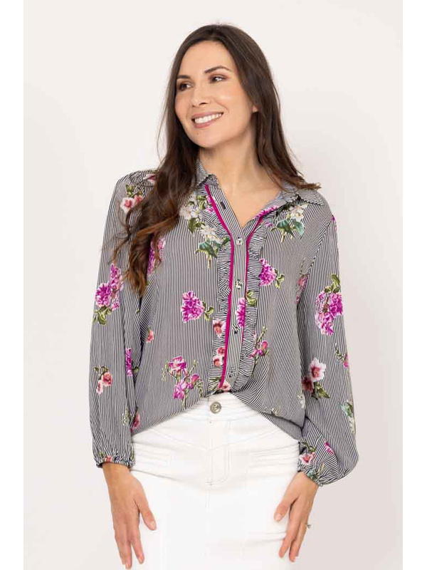 Charlo Zayla Stripe Blouse