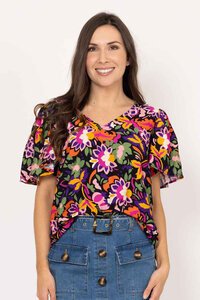 Charlo Dehlia Floral Top