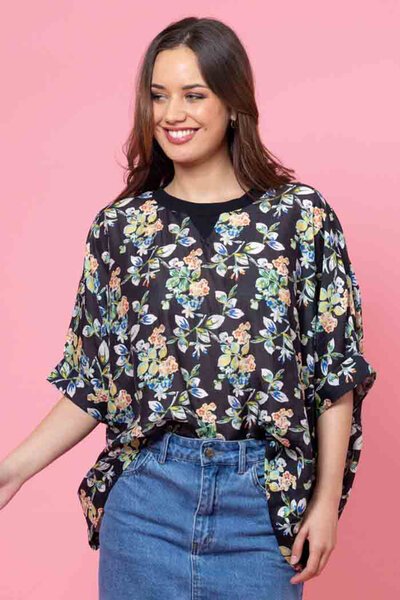 Charlo Lola Swing Floral Top-hc-new-Hello Cyril.