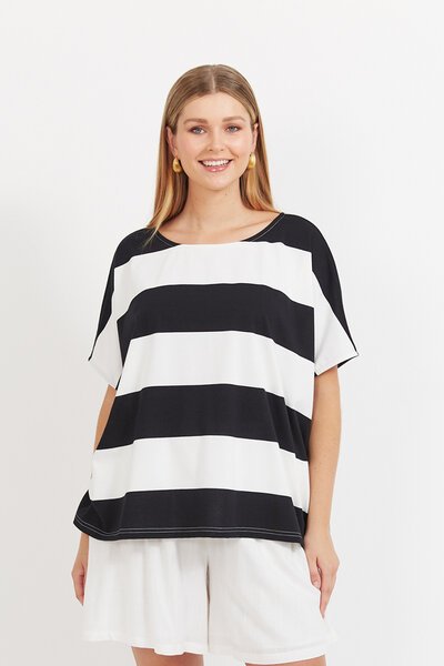 Haven Jardin Stripe T-Shirt-haven-Hello Cyril.