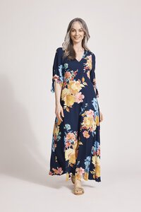 Eb & Ive Parisio Tie Maxi Dress
