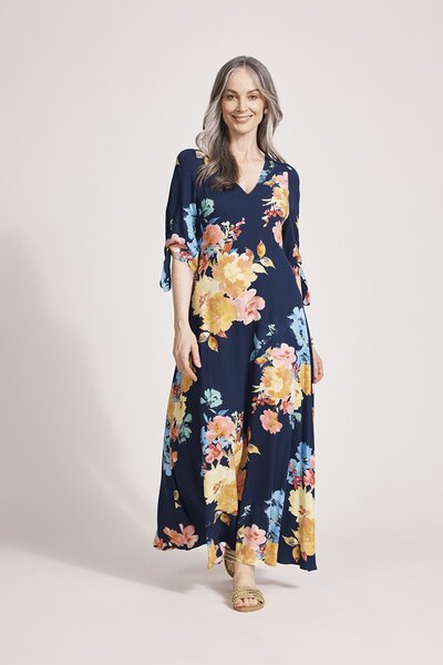 Eb & Ive Parisio Tie Maxi Dress-shop-by-label-Hello Cyril.