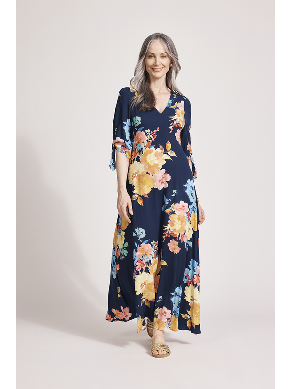 Eb & Ive Parisio Tie Maxi Dress