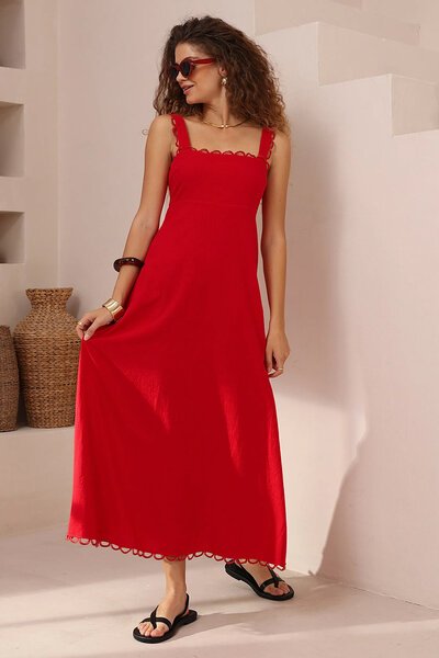 Iris Maxi Scallop Trim Maxi Dress-hc-new-Hello Cyril.