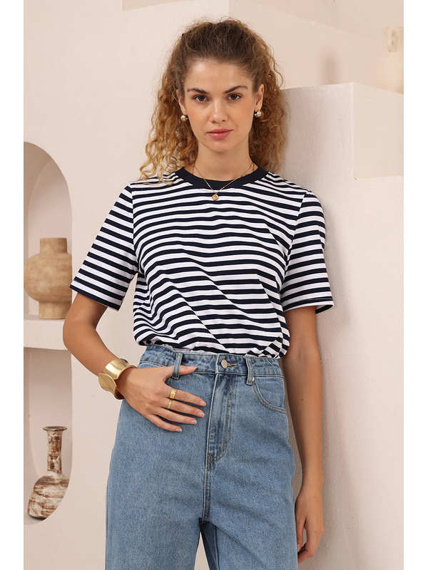 Iris Maxi Nautica Stripe Tee