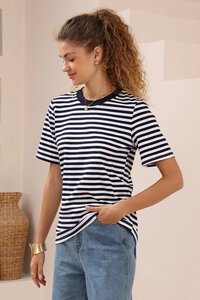 Iris Maxi Nautica Stripe Tee