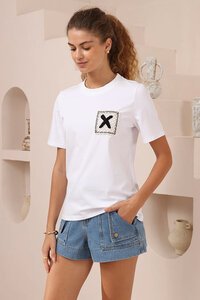 Iris Maxi Stitched Up Tee
