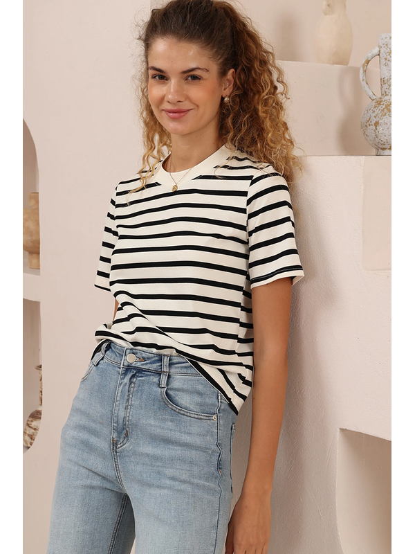 Iris Maxi Sailor Stripe Tee