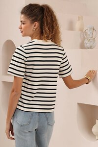 Iris Maxi Sailor Stripe Tee