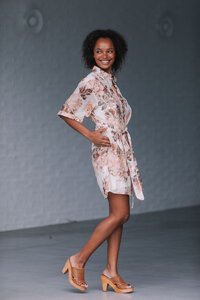 Miracle Parisian Flower Shirt Dress