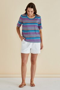 Betty Basics Riley Multi Stripe Tee
