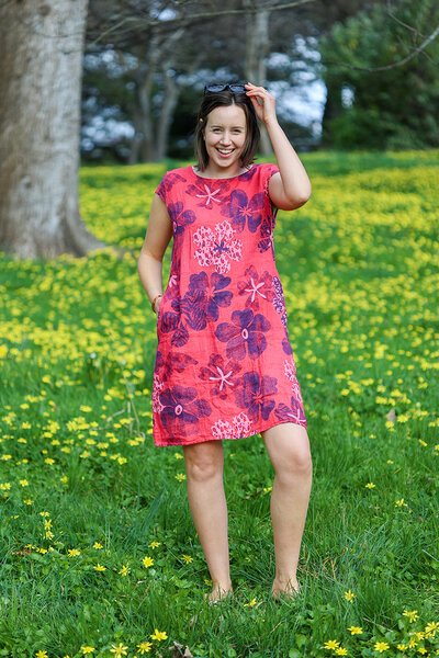 AE Luxe Rib Panel Linen Dress-shop-by-label-Hello Cyril.