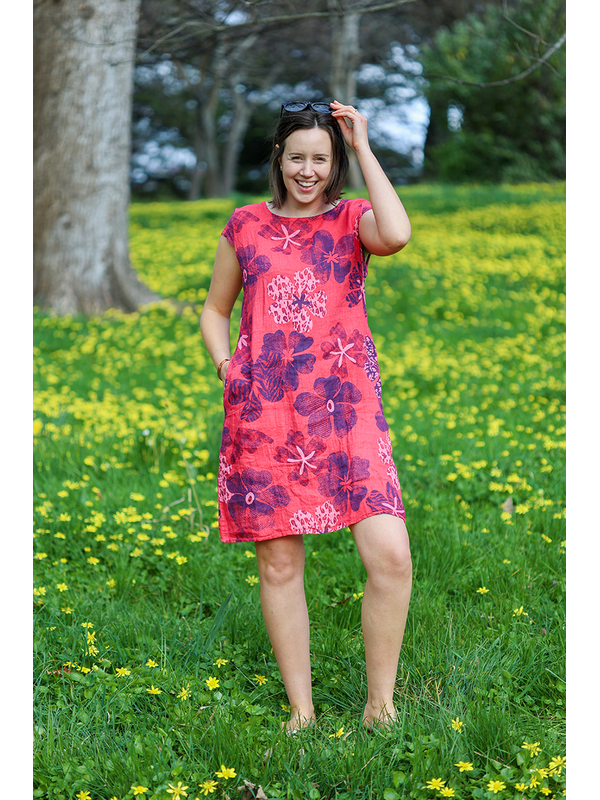 AE Luxe Rib Panel Linen Dress