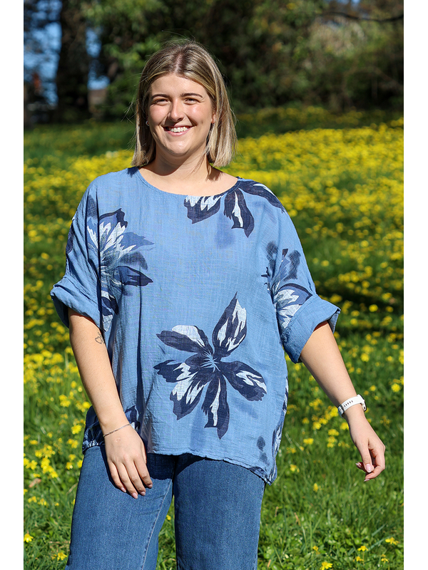 AE Luxe Loose Fit Floral Top