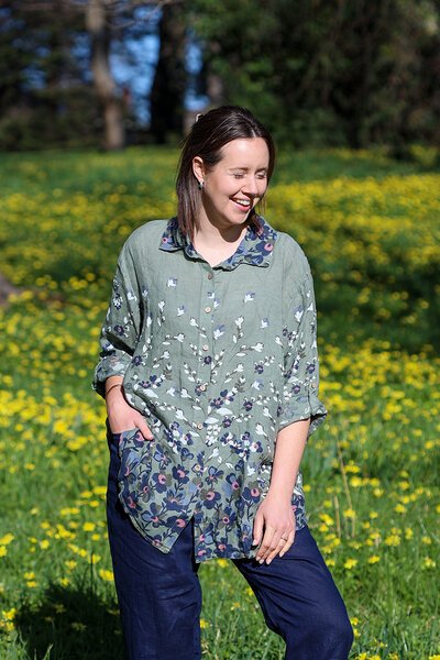 AE Luxe Floral Linen Shirt-lives-Hello Cyril.