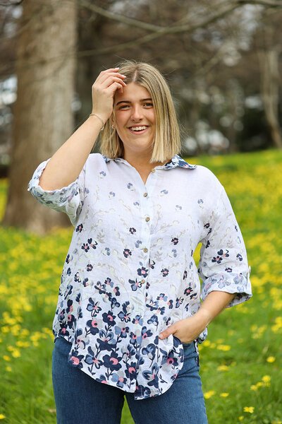 AE Luxe Floral Linen Shirt-lives-Hello Cyril.