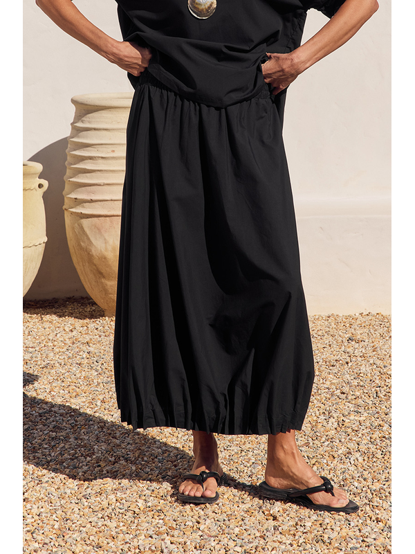 Tirelli Pin Tuck Hem Skirt