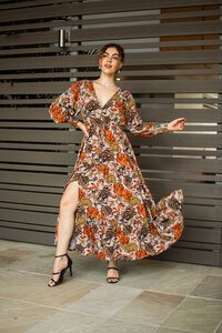 Fria The Label Earthy Floral Slema Dress