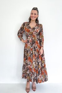 Fria The Label Earthy Floral Slema Dress