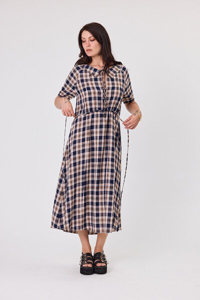 Libertine Provence Plaid Dress-shop-by-label-Hello Cyril.