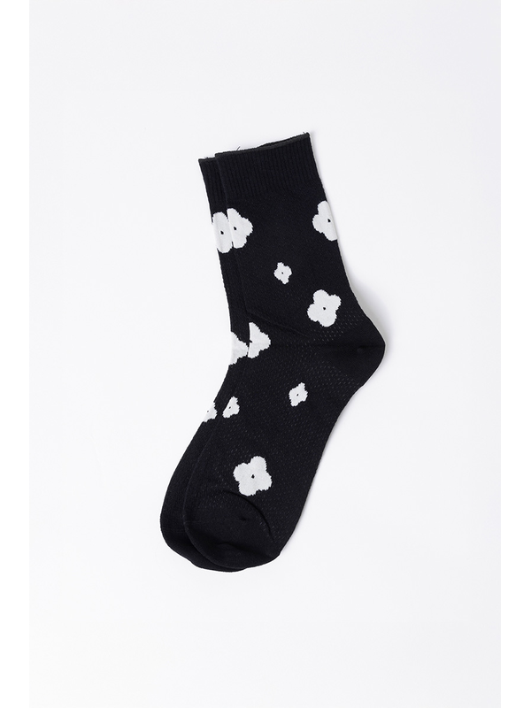 Stella + Gemma Sheer Flowers Sock