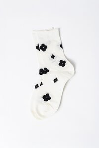 Stella + Gemma Sheer Flowers Sock