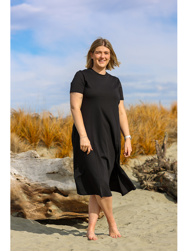 White On Black Elise Dress