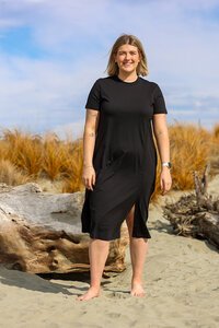 White On Black Elise Dress