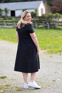White On Black Elise Dress