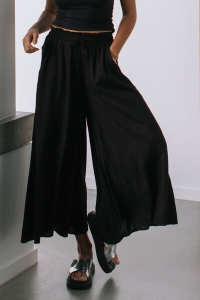 Miracle Drawstring Wide Leg Pants-hc-shop-by-style-Hello Cyril.
