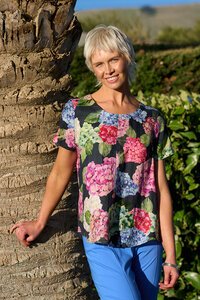 Preen Print Swing Up Down Hem Top